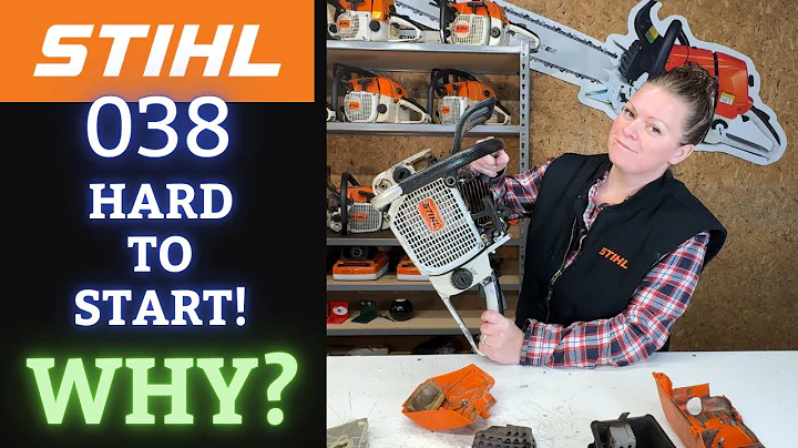 Vintage Stihl 038 Magnum Chainsaw!  Extremely HARD TO START!