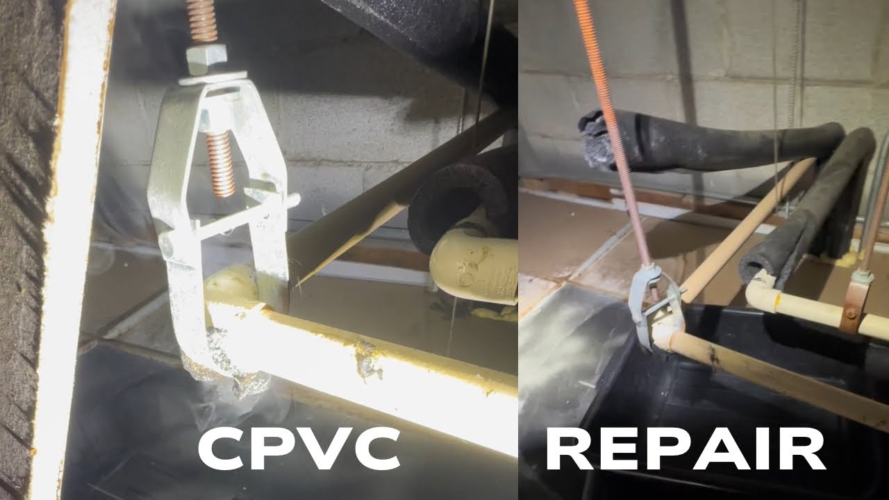 How to Fix a Hairline Crack on CPVC Water Line! - YouTube