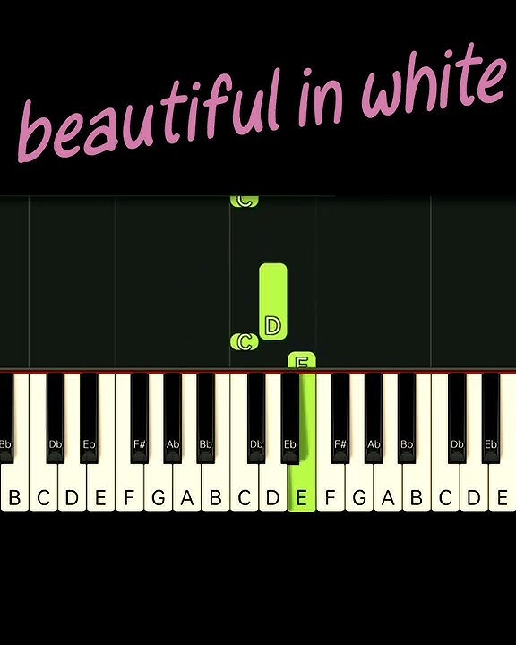 beautiful in white - Westlife | EasyPiano