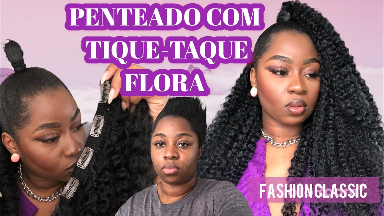 TIC TAC FLORA DA FASHION CLASSIC/ BIO FIBRA #penteados #cabeloorganico #tictac