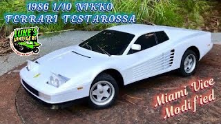 1986 NIKKO FERRARI TESTAROSSA 1/10 RC CAR RESTO/ MOD Prt 2