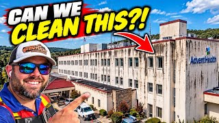 They Called Us to Pressure Wash This Filthy Hospital