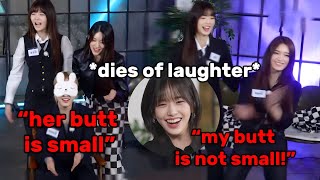 LIZ dissing YUJIN twice (IVE members can’t stop laughing)