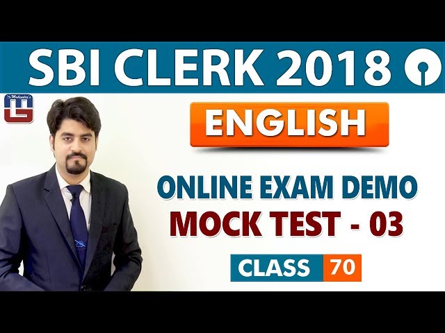 SBI Clerk Prelims 2018 | Online Exam Demo | Mock Test - 03 | English | Live At 9 am | Class-70