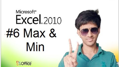 #6 How to Use Max & Min Formula in MS Excel (Hindi/Urdu) Shubham Jangid