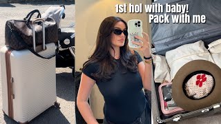 Overthinking & overpacking!!!! Pack with me - first time mum, first holiday