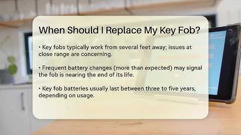 When Should I Replace My Key Fob? - Talking Tech Trends