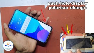 Punch Hole Display Polariser Replacement | Realme 6 Film change | Punch Hole Display Grafick change