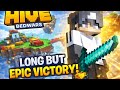 Hive bedwars long but epic victory ⚡