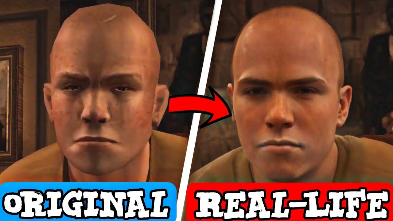 BULLY REMASTERED  ULTRA REALISTIC FACES with AI in BULLY DEFINITIVE EDITION  