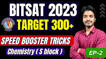 BITSAT 2023: Short Tricks to BOOST your SPEED | Chem | Speed Booster Tricks (Part-2)| BITS Pilani