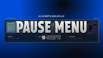 ⏸️ [QB/ESX] m-PauseMenu - Character Information - Social Links and more! ⏸️