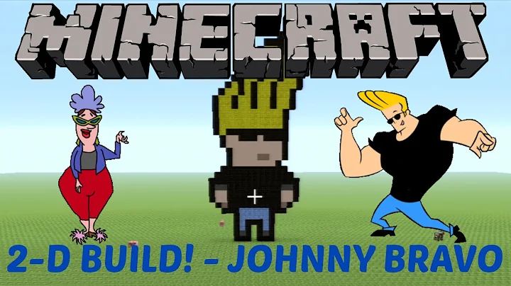 Minecraft Pixel Art Tutorial - How To Make JOHNNY BRAVO