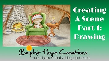 Creating A Scene Part 1: Copic Coloring and Drawing in a Background with Purple Onion Design