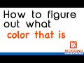 How to Use the Chrome Color Dropper to figure out what color something is