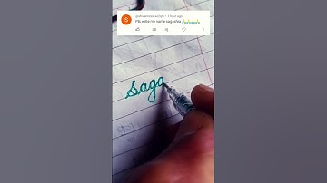 "Sagashra"How to write cursive!! by Iwrite!! #nameart