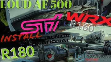 WRX to STI Transmission Swap - Installing the R180 STi Rear Differential, Axles and Supporting Parts