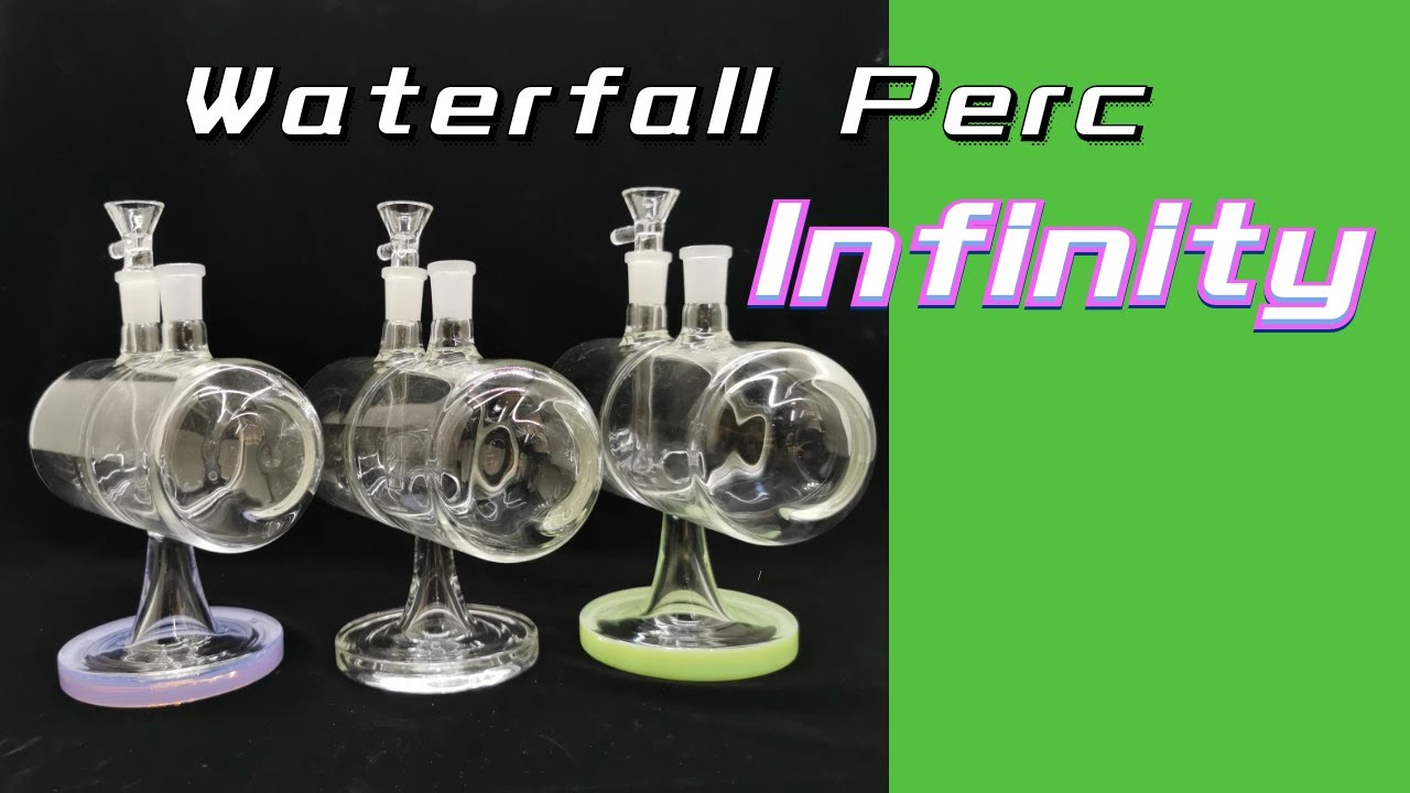 Infinity Waterfall Perc Glass Bong Invertible Gravity Oil Dab Rigs