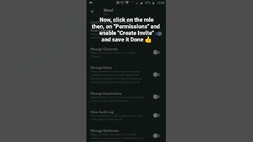 How to enable Create Invite permission in a role in Discord Mobile #roduz #discord #how #howto #role