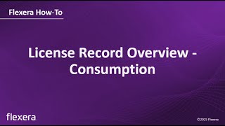 License Consumption, Allocation, Exemptions & Keys Management
