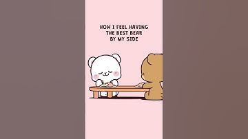 How I feel~❤️ #shorts #animation #bears #milkandmocha #milkmochabear
