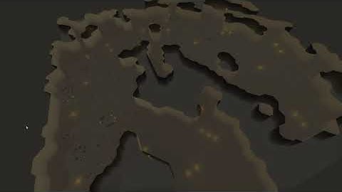 Procedural generation Cavern Diorama project created in Unity