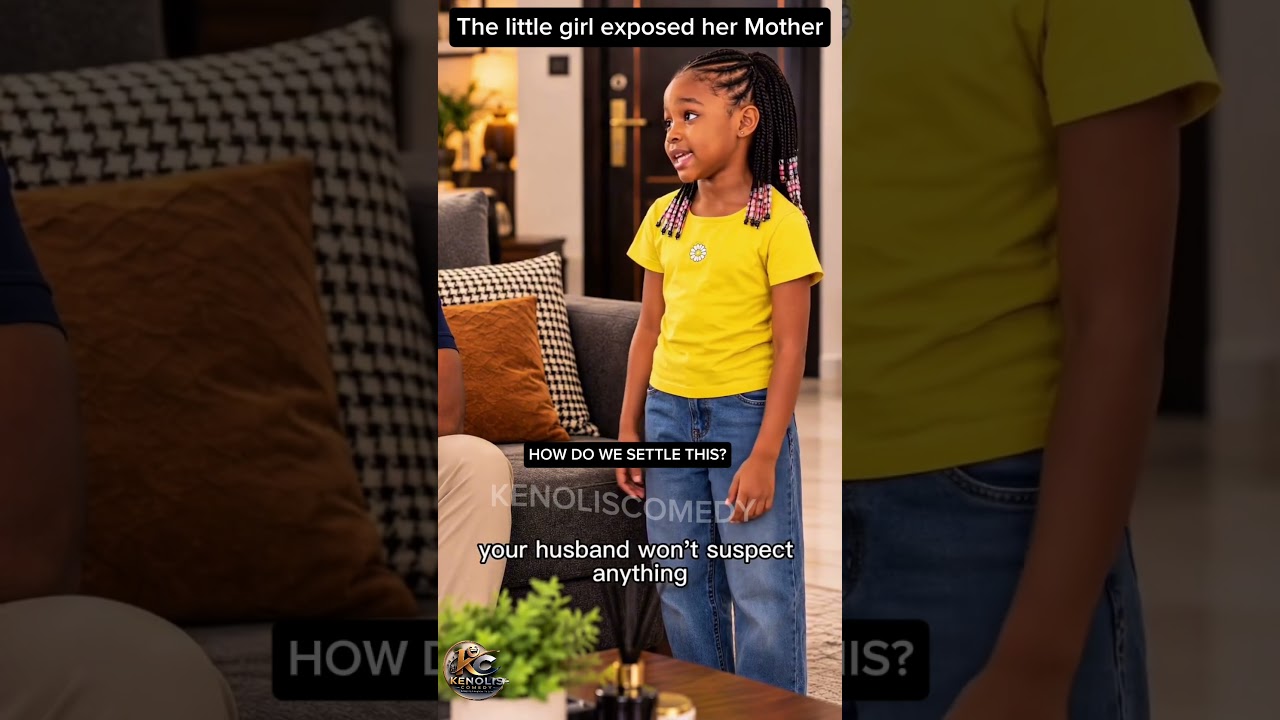 THE LITTLE GIRL EXPOSED HER MOTHER'S SECRET AFFAIR 😭 #vairalvideo #funny #aivideo
