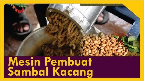 MESIN GILINGAN SAMBAL KACANG MESIN SAMBEL PECEL PENGGILING GETUK LINDRI #sambelpecel #sambalkacang