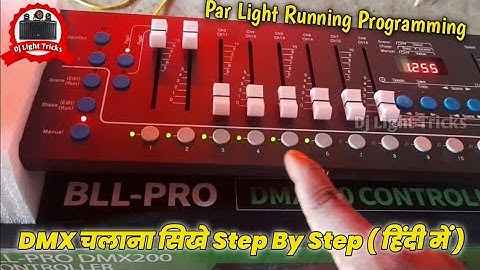Par Light Setting New Dmx Jia J191 || B.L.L. Pro Dmx 200 Programming Hindi Me || Dj Light Tricks