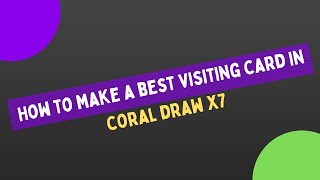 How to make a best visiting card with coraldraw x7 | How to Make Buisness Card screenshot 2