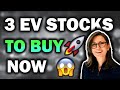 TOP 3 EV STOCKS TO BUY NOW! (During the EV Crash)