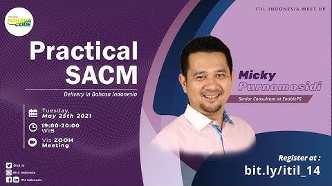 (ONLINE) ITIL Indonesia - Practical SACM
