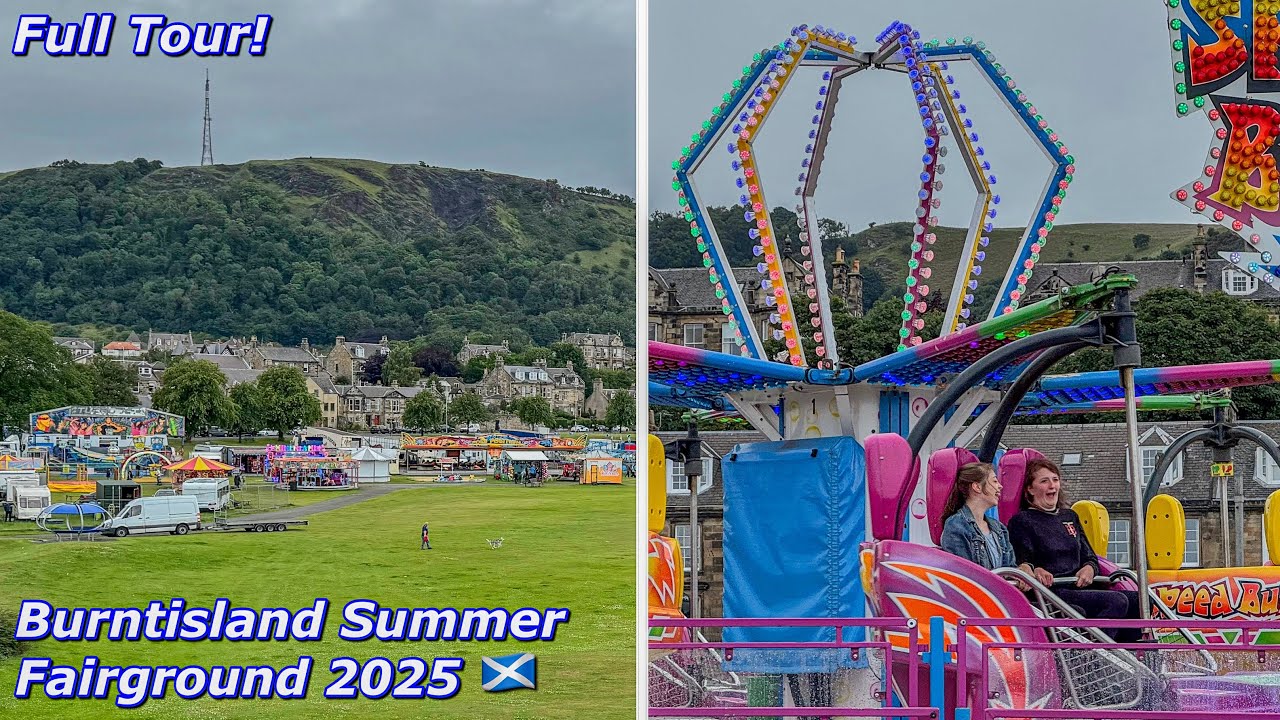 Fair Rides Scotland A Walkaround Burntisland Summer Fairground in Scotland! | Rides ...