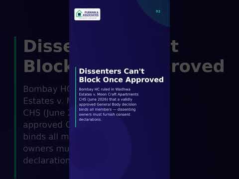 Redevelopment Now Needs Only 51% Consent | Maharashtra CHS #Shorts