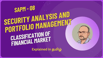 Security Analysis and Portfolio Management - Classification of Financial Markets