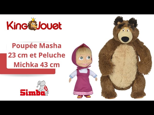 Promo Poupée masha et peluche mickka simba chez Cora