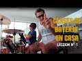 LA 1ERA CLASE DE BATERIA DE MI HIJO