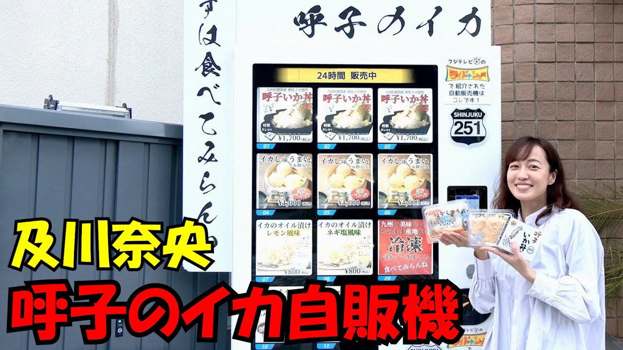 #263  及川奈央「呼子のイカ　自販機！」