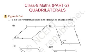 Page 102 / Quadrilaterals/ Figure it Out /Class-8 Maths Chapter-4 Exercise Question Answer Solution 
