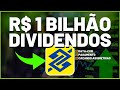 BANCO DO BRASIL faz NOVO ANÚNCIO BILIONÁRIO de DIVIDENDOS | Ações BBAS3 está ainda DESCONTADAS?