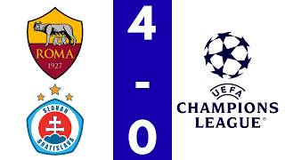 AS Roma - Slovan Bratislava : 4 - 0 | UEFA Champions League - Journée 3 - 20.10.2026