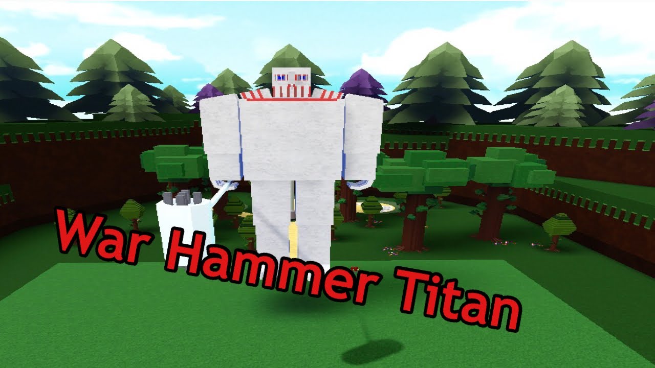 roblox war hammer titan