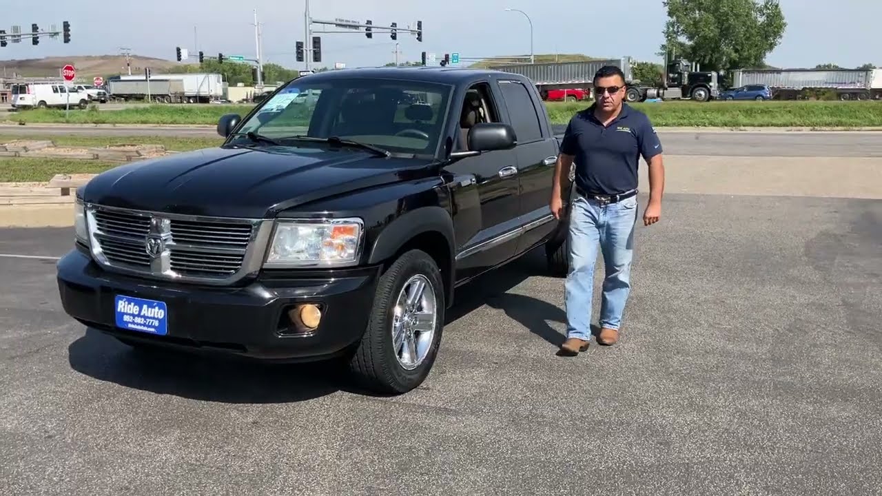 2008 Dodge Dakota Laramie Crew cab 4x4 4.7 Magnum V8 leather