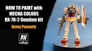 How To Paint With Mecha Colors Rx 78 2 Gundam Kit Youtube