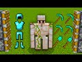 diamond armor + iron golem + all diamond tools = ???