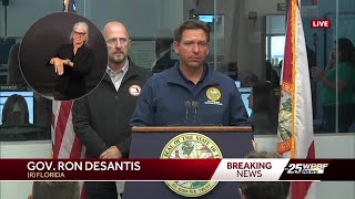 Gov. Ron DeSantis provides an update on Tropical Storm Debby