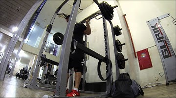 2015 - High Bar Pause Squats Cycle 2 Week 7 (Deload)