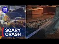 Alleged drink driver hits two people on busy Chapel Street | 9 News Australia