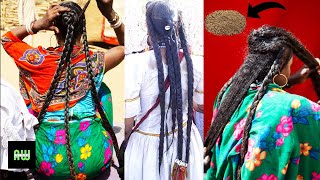 Chad Magical Chebe Powder Giving Africans Long Natural Hair.