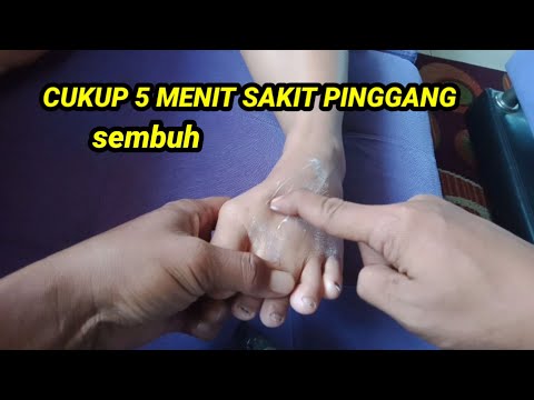 CARA PIJAT SAKIT PINGGANG LANGSUNG SEMBUH.